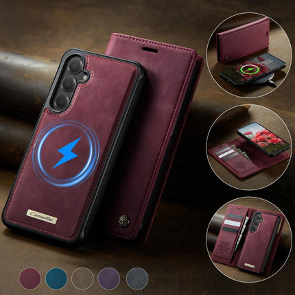 CaseMe C49 Magnetic RFID Blocking Detachable Wallet Leather Phone Case, For Samsung Galaxy S24 / S25, For Samsung Galaxy S24+ / S25+, For Samsung Galaxy S25 Ultra 5G, For Samsung Galaxy A16 5G