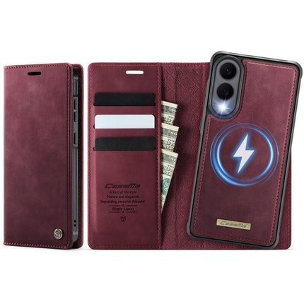 CaseMe C49 Magnetic RFID Blocking Detachable Wallet Leather Phone Case, For Samsung Galaxy A57 5G, For Samsung Galaxy A17, For Samsung Galaxy S25 Edge 5G, For Samsung Galaxy A56 5G