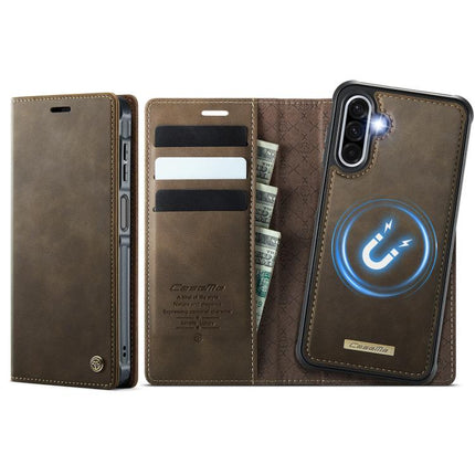 CaseMe C49 Magnetic RFID Blocking Detachable Wallet Leather Phone Case, For Samsung Galaxy S20, For Samsung Galaxy S20+, For Samsung Galaxy A17, For Samsung Galaxy S24 / S25