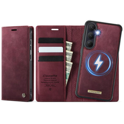 CaseMe C49 Magnetic RFID Blocking Detachable Wallet Leather Phone Case, For Galaxy S25 FE / S26 FE 5G, For Samsung Galaxy S26+ 5G, For Samsung Galaxy S26 Ultra 5G, For Samsung Galaxy S26 5G