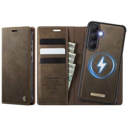 CaseMe C49 Magnetic RFID Blocking Detachable Wallet Leather Phone Case, For Galaxy S25 FE / S26 FE 5G, For Samsung Galaxy S26+ 5G, For Samsung Galaxy S26 Ultra 5G, For Samsung Galaxy S26 5G