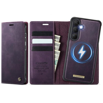 CaseMe C49 Magnetic RFID Blocking Detachable Wallet Leather Phone Case, For Galaxy S25 FE / S26 FE 5G, For Samsung Galaxy S26+ 5G, For Samsung Galaxy S26 Ultra 5G, For Samsung Galaxy S26 5G