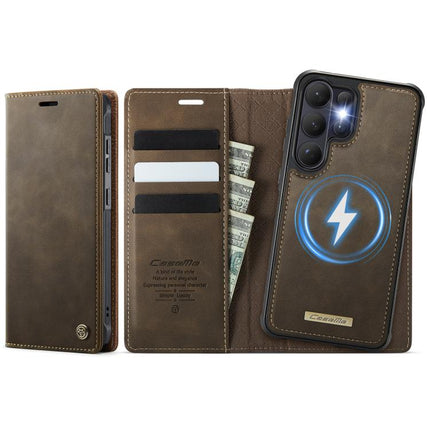 CaseMe C49 Magnetic RFID Blocking Detachable Wallet Leather Phone Case, For Galaxy S25 FE / S26 FE 5G, For Samsung Galaxy S26+ 5G, For Samsung Galaxy S26 Ultra 5G, For Samsung Galaxy S26 5G