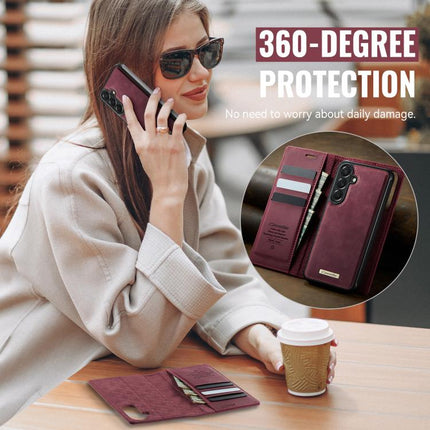 CaseMe C49 Magnetic RFID Blocking Detachable Wallet Leather Phone Case, For Samsung Galaxy A57 5G, For Samsung Galaxy A17, For Samsung Galaxy S25 Edge 5G, For Samsung Galaxy A56 5G