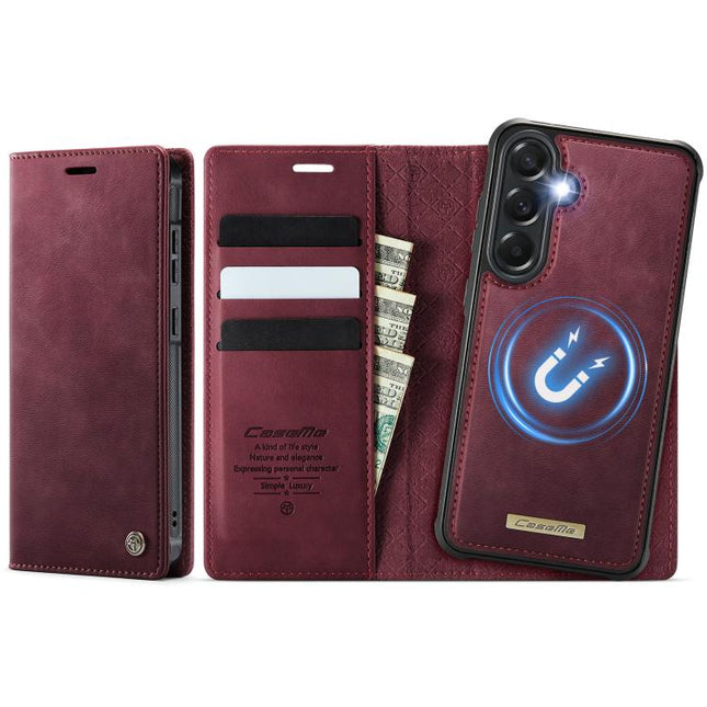 CaseMe C49 Magnetic RFID Blocking Detachable Wallet Leather Phone Case, For Samsung Galaxy A57 5G, For Samsung Galaxy A17, For Samsung Galaxy S25 Edge 5G, For Samsung Galaxy A56 5G