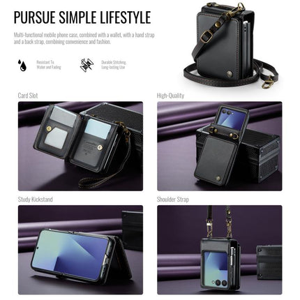 CaseMe C22 Card Slots Holder RFID Anti-theft Phone Case, For Galaxy Z Flip8 5G, For  Galaxy Z Flip7 5G, For  Galaxy Z Flip6 / Flip7 FE