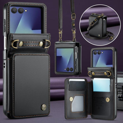 CaseMe C22 Card Slots Holder RFID Anti-theft Phone Case, For Galaxy Z Flip8 5G, For  Galaxy Z Flip7 5G, For  Galaxy Z Flip6 / Flip7 FE