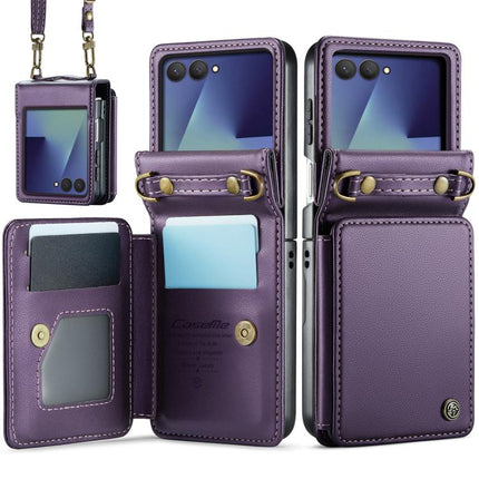 CaseMe C22 Card Slots Holder RFID Anti-theft Phone Case, For Galaxy Z Flip8 5G, For  Galaxy Z Flip7 5G, For  Galaxy Z Flip6 / Flip7 FE