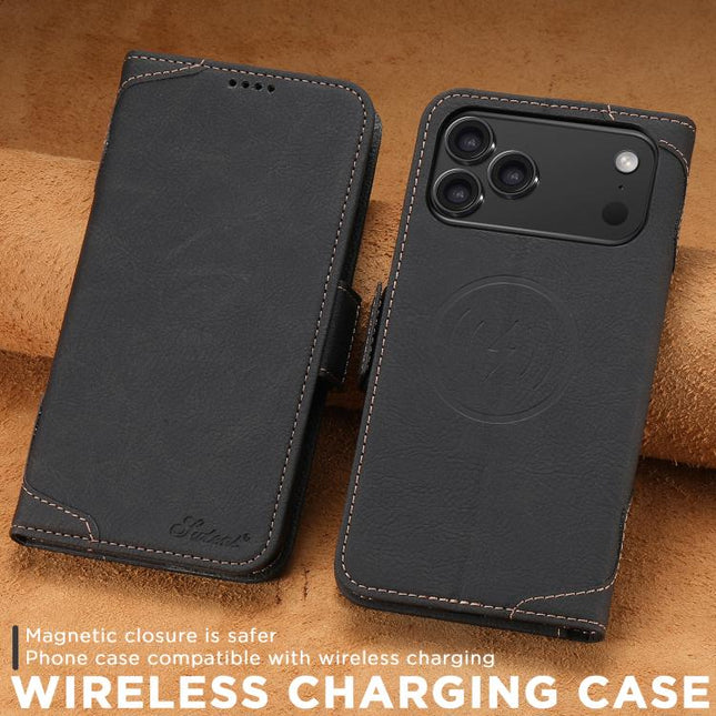 SUTENI J07 Multifunctional Horizontal Flip Magsafe Leather Phone Case, For iPhone 18, For iPhone 18 Pro, For iPhone 18 Pro Max, For iPhone 17 Pro Max, For iPhone 17 Pro, For iPhone 17, For iPhone Air