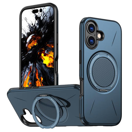 Kalebol Magnetic MagSafe Rotation Holder PC Phone Case, For iPhone 16 Plus, For iPhone 16, For iPhone 15 Pro Max
