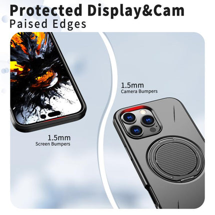 Kalebol Magnetic MagSafe Rotation Holder PC Phone Case, For iPhone 15 Pro, For iPhone 15, For iPhone 14