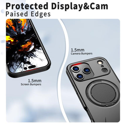 Kalebol Magnetic MagSafe Rotation Holder PC Phone Case, For iPhone 17 Pro Max, For iPhone 17 Pro, For iPhone 17