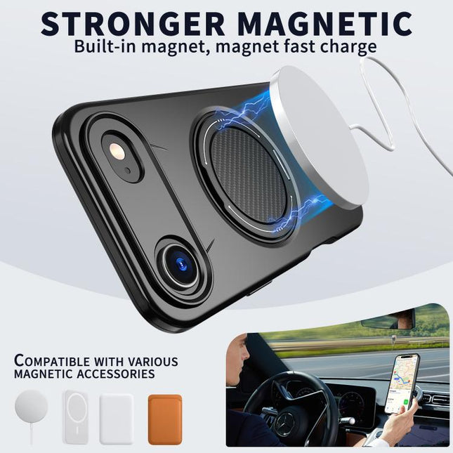 Kalebol Magnetic MagSafe Rotation Holder PC Phone Case, For iPhone Air, For iPhone 16 Pro Max, For iPhone 16 Pro