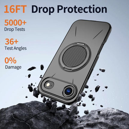 Kalebol Magnetic MagSafe Rotation Holder PC Phone Case, For iPhone Air, For iPhone 16 Pro Max, For iPhone 16 Pro