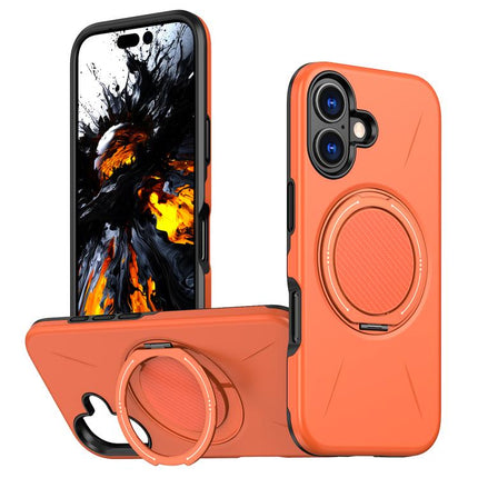 Kalebol Magnetic MagSafe Rotation Holder PC Phone Case, For iPhone 16 Plus, For iPhone 16, For iPhone 15 Pro Max