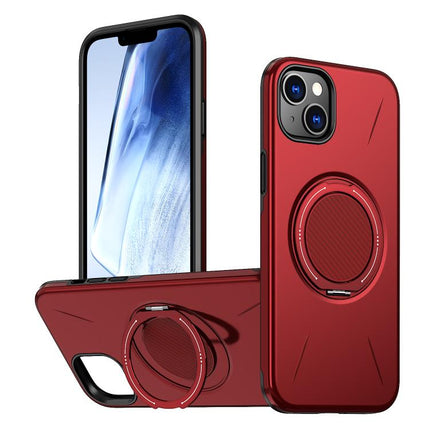 Kalebol Magnetic MagSafe Rotation Holder PC Phone Case, For iPhone 15 Pro, For iPhone 15, For iPhone 14