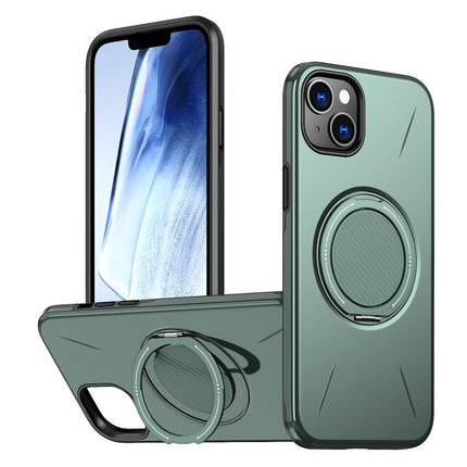 Kalebol Magnetic MagSafe Rotation Holder PC Phone Case, For iPhone 15 Pro, For iPhone 15, For iPhone 14