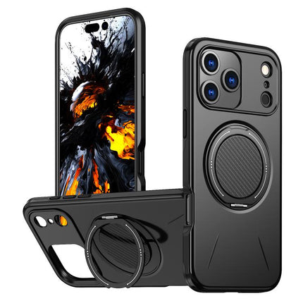 Kalebol Magnetic MagSafe Rotation Holder PC Phone Case, For iPhone 18 Pro, For iPhone 18 Pro Max, For iPhone 17e / 16e