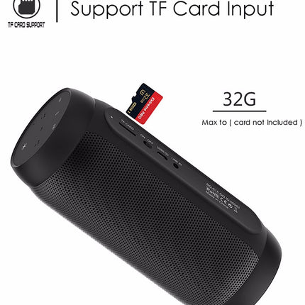 BQ615 PRO Kabelloser HiFi-Stereolautsprecher mit farbenfrohen LEDs, kombiniert Bluetooth + TF-Karten-Player + FM-Radio + AUX + NFC, BQ615 PRO