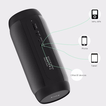 BQ615 PRO Kabelloser HiFi-Stereolautsprecher mit farbenfrohen LEDs, kombiniert Bluetooth + TF-Karten-Player + FM-Radio + AUX + NFC, BQ615 PRO