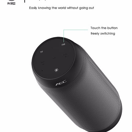 BQ615 PRO Kabelloser HiFi-Stereolautsprecher mit farbenfrohen LEDs, kombiniert Bluetooth + TF-Karten-Player + FM-Radio + AUX + NFC, BQ615 PRO