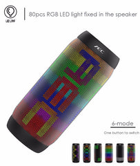 BQ615 PRO Colorful LED Wireless HiFi Stereo Speaker, Combines Bluetooth + TF card player + FM radio + AUX + NFC, BQ615 PRO