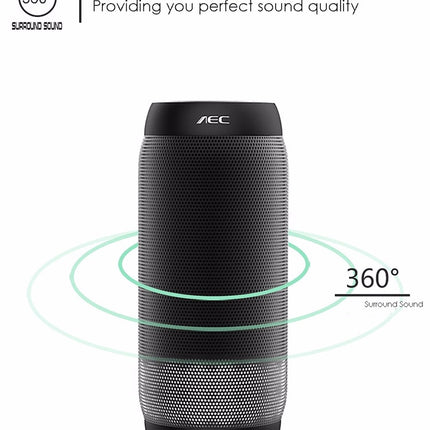 BQ615 PRO Kabelloser HiFi-Stereolautsprecher mit farbenfrohen LEDs, kombiniert Bluetooth + TF-Karten-Player + FM-Radio + AUX + NFC, BQ615 PRO