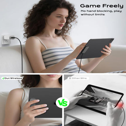 For iPad Air 11 / Air 10.9 Fast Charging Smart PIN Magnetic Charger Wireless Charging Pad with Type-C Cable, For iPad Air 11 / Air 10.9