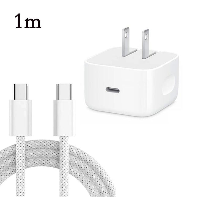 A3365 PD40W USB-C / Type-C Interface Foldable Charger with Type-C to Type-C Data Cable, US Plug