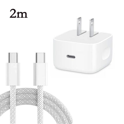 A3365 PD40W USB-C / Type-C Interface Foldable Charger with Type-C to Type-C Data Cable, US Plug, US Plug + 1m Type-C Cable, US Plug + 2m Type-C Cable