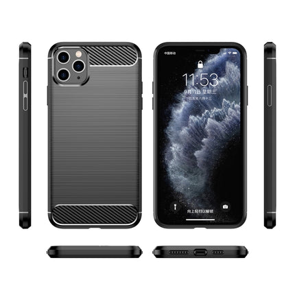Brushed Texture Carbon Fiber TPU Case for iPhone XI 2019, For iPhone 11 Pro