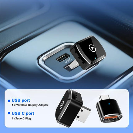 M39 CarPlay / Android Auto Vehicles 2 in 1 AI Box Wireless Car Adapter, M39