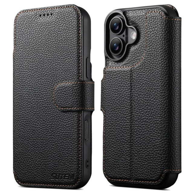 Suteni Q05 -in-1 Multi-function MagSafe Wallet Big Litchi Leather Phone Case, For iPhone 18, For iPhone 18 Pro, For iPhone 18 Pro Max, For iPhone 17 Pro Max, For iPhone 17 Pro, For iPhone 17, For iPhone 16 Pro Max, For iPhone 16 Pro, For iPhone 16     ...