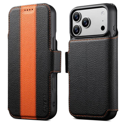 Suteni Q08 2-in-1 Multi-function Magnetic Wallet Big Litchi Vegan Leather Phone Case, For iPhone 18, For iPhone 18 Pro, For iPhone 18 Pro Max, For iPhone 17 Pro Max, For iPhone 17 Pro, For iPhone 17