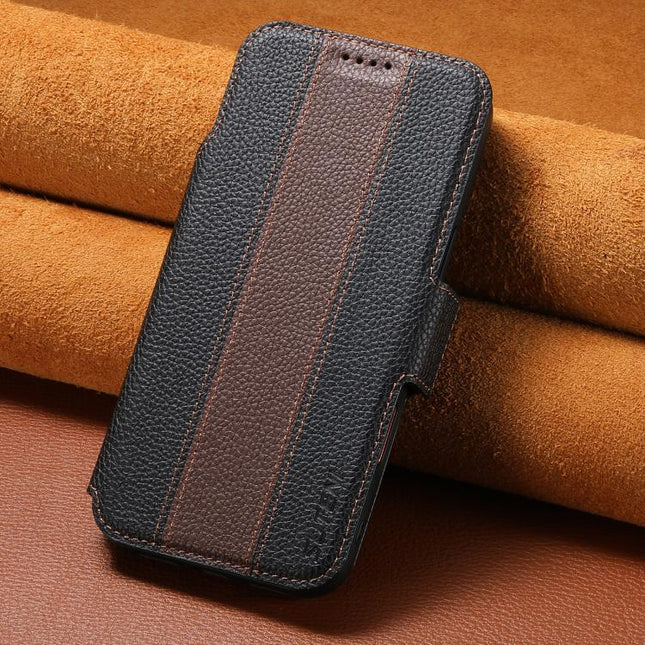 Suteni Q08 2-in-1 Multi-function Magnetic Wallet Big Litchi Vegan Leather Phone Case, For iPhone 15 Pro Max, For iPhone 15 Pro, For iPhone 15, For iPhone 14, For iPhone 14 Pro, For iPhone 14 Pro Max