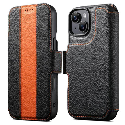 Suteni Q08 2-in-1 Multi-function Magnetic Wallet Big Litchi Vegan Leather Phone Case, For iPhone 14, For iPhone 14 Pro, For iPhone 14 Pro Max, For iPhone 13 Pro Max, For iPhone 13 Pro, For iPhone 13