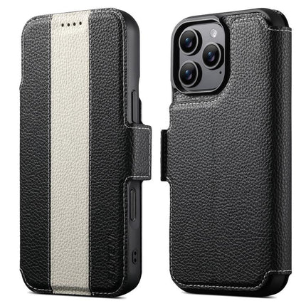 Suteni Q08 2-in-1 Multi-function Magnetic Wallet Big Litchi Vegan Leather Phone Case, For iPhone 14, For iPhone 14 Pro, For iPhone 14 Pro Max, For iPhone 13 Pro Max, For iPhone 13 Pro, For iPhone 13
