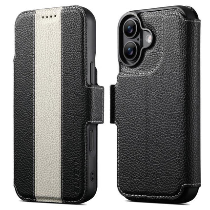 Suteni Q08 2-in-1 Multi-function Magnetic Wallet Big Litchi Vegan Leather Phone Case, For iPhone 18, For iPhone 18 Pro, For iPhone 18 Pro Max, For iPhone 17 Pro Max, For iPhone 17 Pro, For iPhone 17
