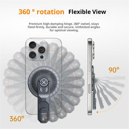 T9 Double Sided Adhesive Ring Grip 360 Degree Rotation Folding Magnetic Phone Holder
