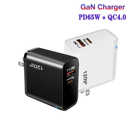 TE-PD65 GaN PD 65W + QC4.0 USB Fully Compatible Protocol Charger for MacBook ，US Plug