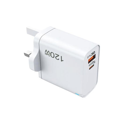 TE-PD65 GaN PD 65W + QC4.0 USB Fully Compatible Protocol Charger for MacBook ，UK Plug