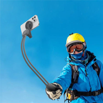 K08-2M 360 Degree Rotation Phone Neck Mount Hand Free POV Magnetic Neck Phone Holder, K08-2M