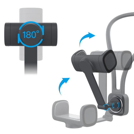 K08-7H Support Hand Free POV Phone Neck Mount Portable Magnetic Neck Phone Holder, K08-7H