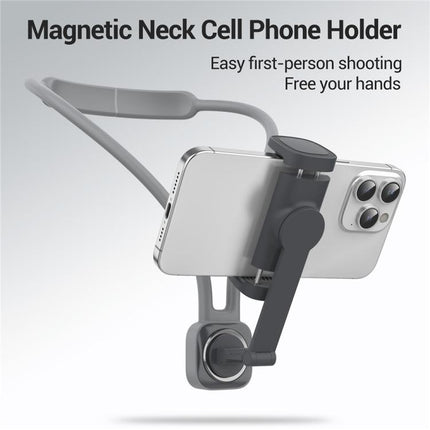 K08-7H Support Hand Free POV Phone Neck Mount Portable Magnetic Neck Phone Holder, K08-7H