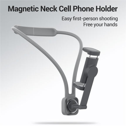 K08-7H Support Hand Free POV Phone Neck Mount Portable Magnetic Neck Phone Holder, K08-7H