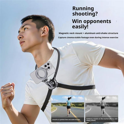 G03J First Person Shooting Perspective Neckband Stand Magnetic Phone Holder, G03J