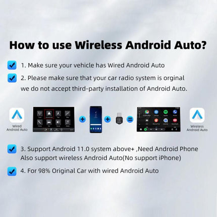 M25 Bluetooth 5.4 AI Box USB Dongle 2 in 1 For CarPlay / Android Auto Wired to Wireless Car Adapter, M25