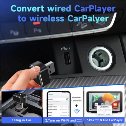 M26 5.8G / 2.4G Dual Band WiFi Bluetooth USB Dongle 2 in 1 For CarPlay / Android Auto Car Adapter, M26
