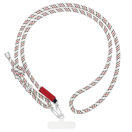 Recycled polyester yarn color-blocked woven hanging rope