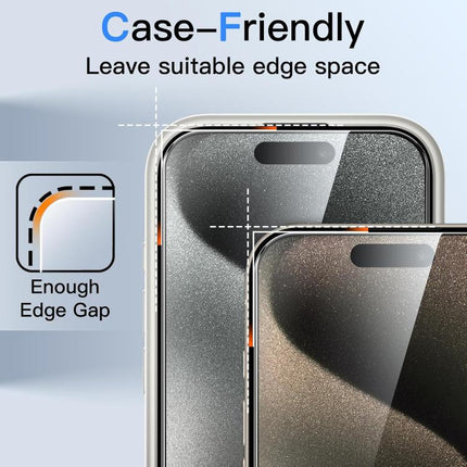 10pcs 360-Degree Privacy Silk-Screen Print Large Curved Edge High-Aluminium Tempered Glass Film, For iPhone 17e / 16e, For iPhone 17 Pro Max, For iPhone 17 Pro, For iPhone 17, For iPhone Air, For iPhone 16 Pro Max, For iPhone 16 Pro, For iPhone 16 Plus...